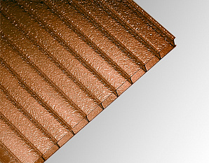 Сотовый поликарбонат ФРИЗ Полигаль Практичный янтарный 25% 8,0 мм 2100x12000 мм