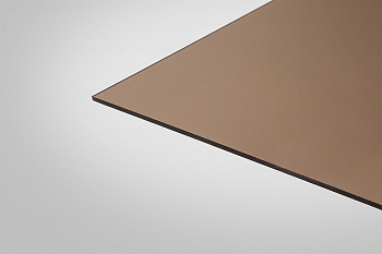 Монолитный Поликарбонат КИВИ бронзовый 40% 2,0 мм 2050x3050 мм