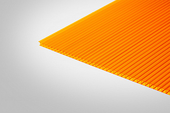 Сотовый поликарбонат КИВИ оранжевый 55% 3,70 мм 2100x6000 мм