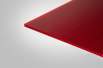 Сотовый поликарбонат КОЛИБРИ гаранатовый 7% 6,0 мм 2100x6000 мм